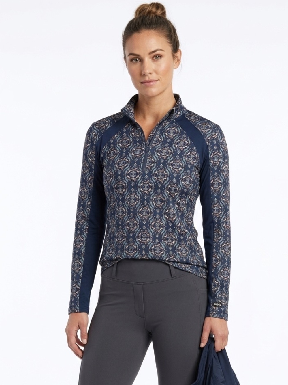 Kerrits 1/4 Zip Top in Horsing Around Pattern